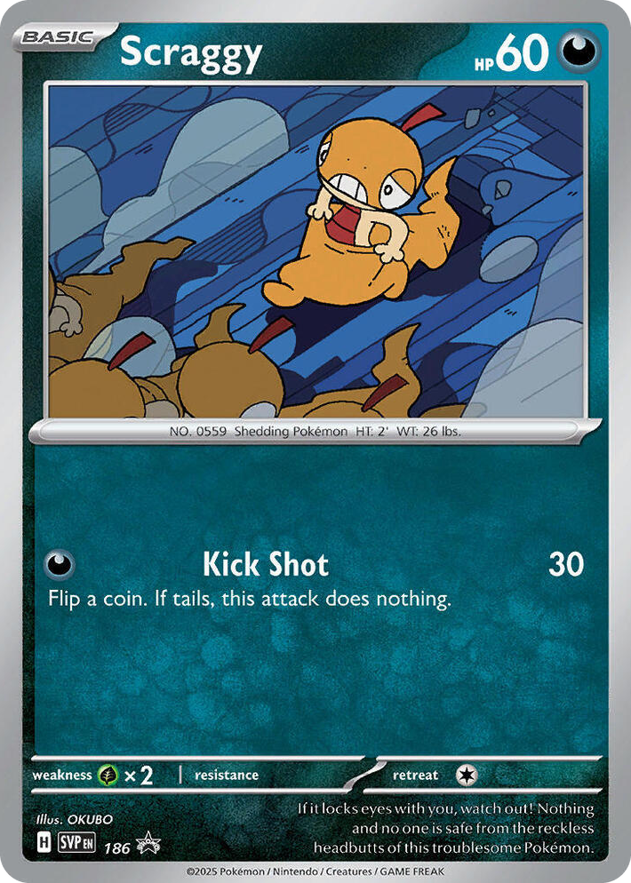 0186 Scraggy - 186 Promo Scarlet & Violet Promo Cards