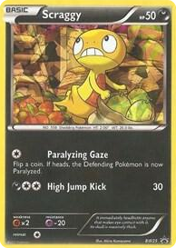 BW025 Scraggy - BW25 (Cosmos Holo) Promo Black and White Promos
