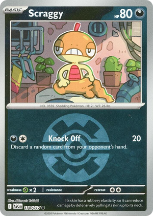 0134 Scraggy (Quick Ball) Common Ascended Heroes