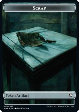0012 Scrap // Phyrexian Myr Double-Sided Token T Commander: The Brothers' War