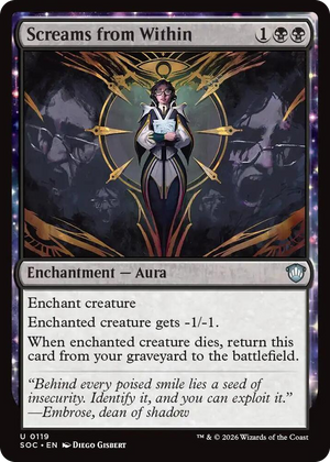 0119 Screams from Within U Commander: Secrets of Strixhaven
