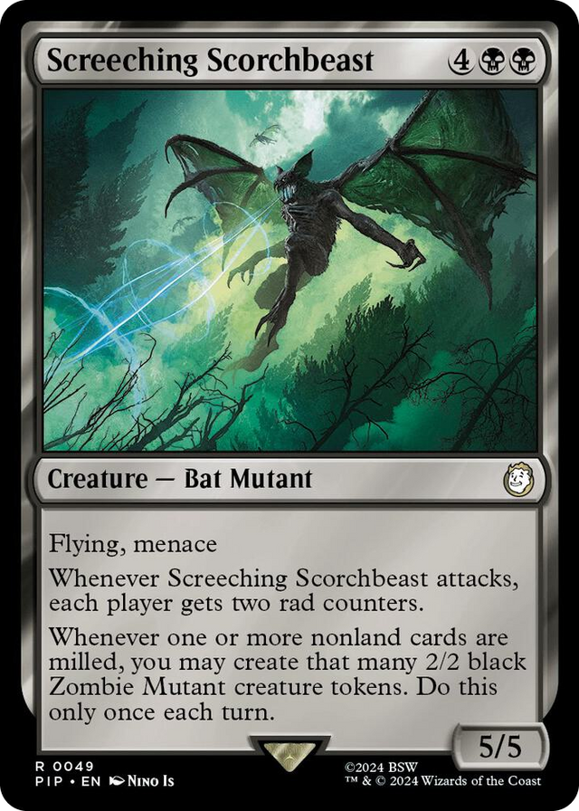 0049 Screeching Scorchbeast R Universes Beyond: Fallout