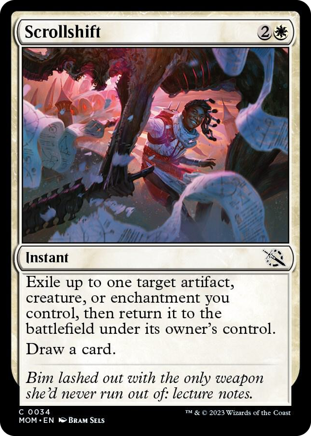 Scrollshift #34 C - March of the Machine Pokemon card