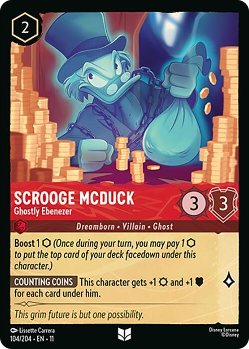 0104 Scrooge McDuck - Ghostly Ebenezer Uncommon Winterspell