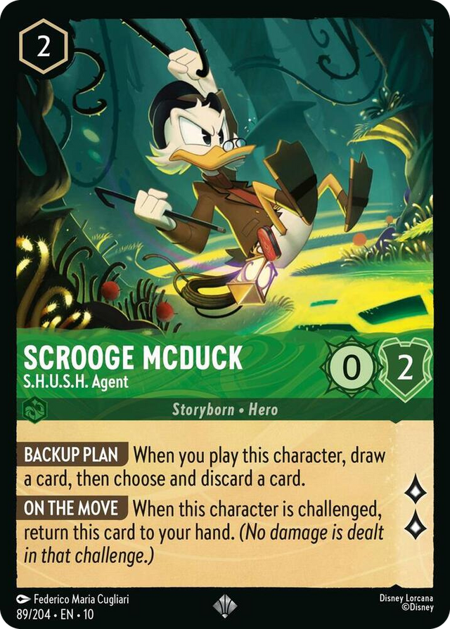 0089 Scrooge McDuck - S.H.U.S.H. Agent Super Rare Whispers in the Well