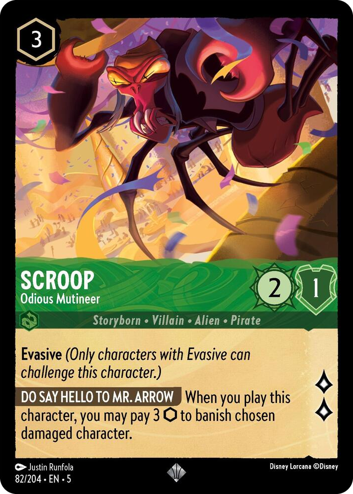 0082 Scroop - Odious Mutineer Super Rare Shimmering Skies