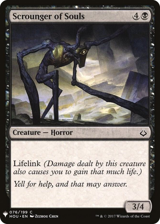 0076 Scrounger of Souls C The List Reprints