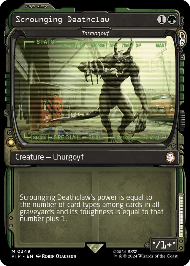 0349 Scrounging Deathclaw - Tarmogoyf (Showcase) M Universes Beyond: Fallout