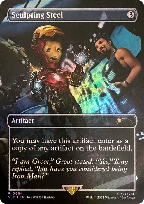 0864 Sculpting Steel (Rainbow Foil) R Secret Lair Drop Series