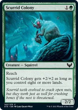 0142 Scurrid Colony C Strixhaven: School of Mages