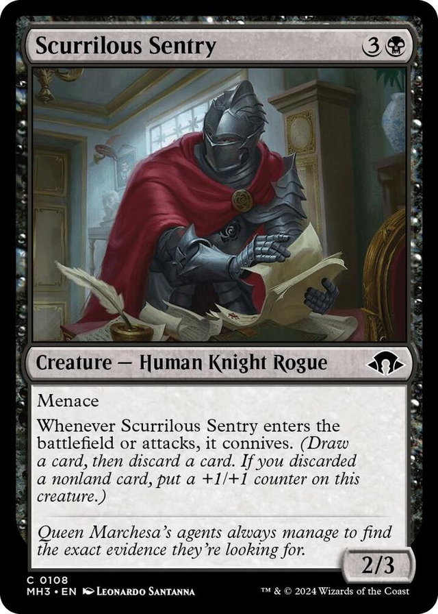 0108 Scurrilous Sentry C Modern Horizons 3