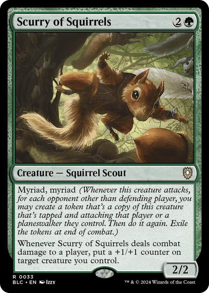 0033 Scurry of Squirrels R Commander: Bloomburrow