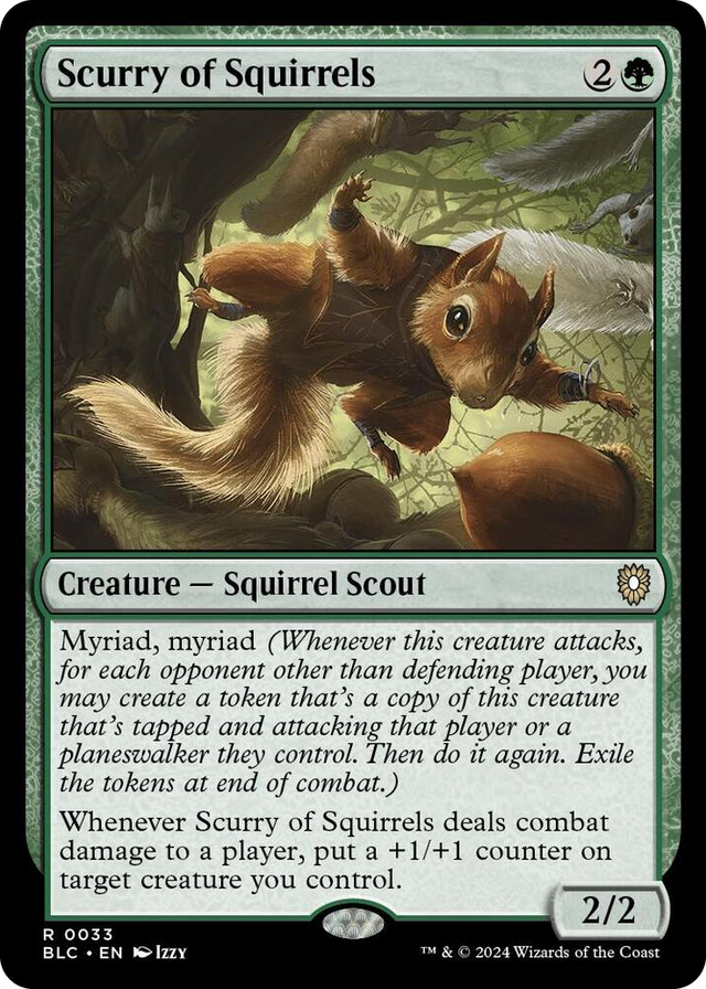 0033 Scurry of Squirrels R Commander: Bloomburrow
