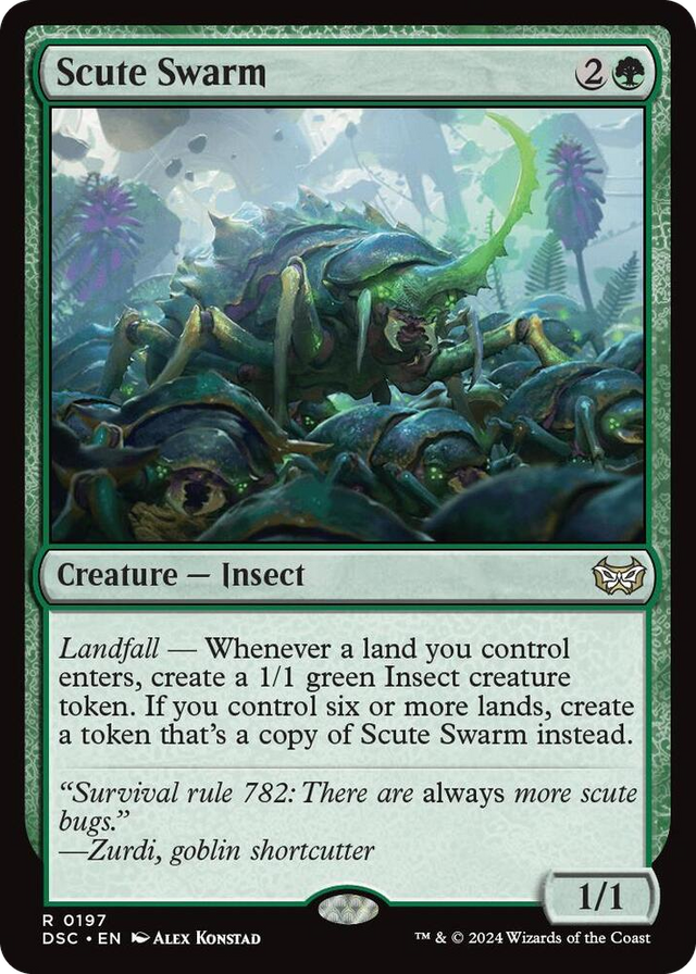 0197 Scute Swarm R Commander: Duskmourn: House of Horror