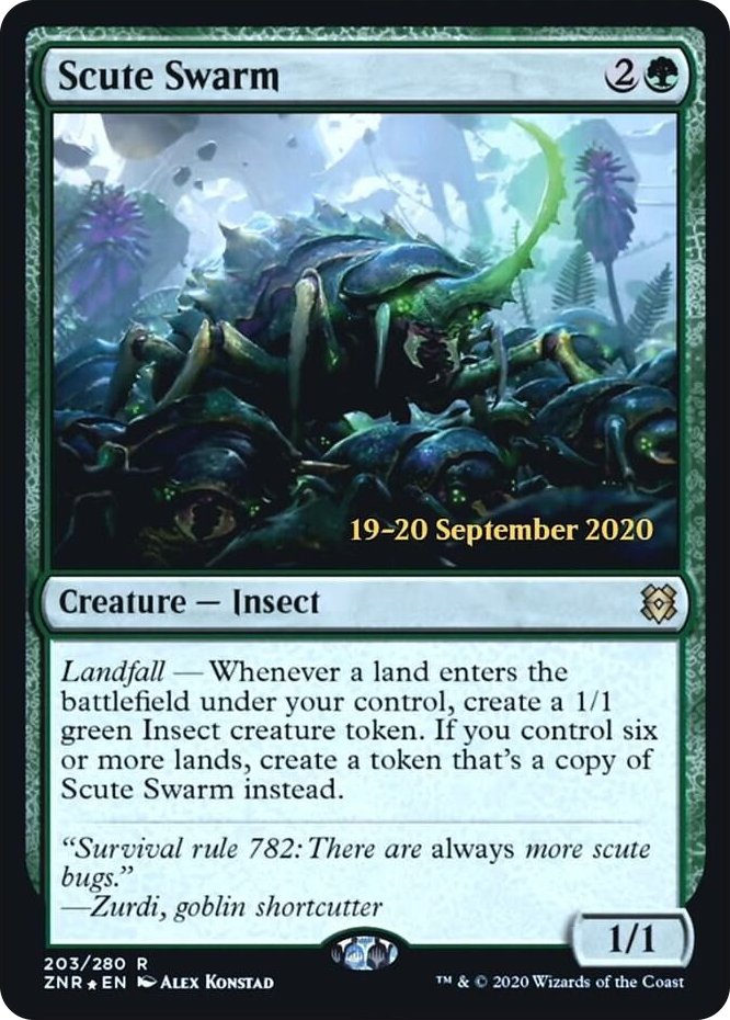 Scute Swarm #203 R - Prerelease Cards Pokemon card