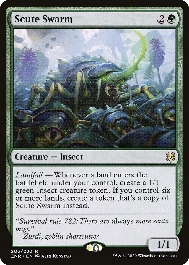 0203 Scute Swarm R Zendikar Rising
