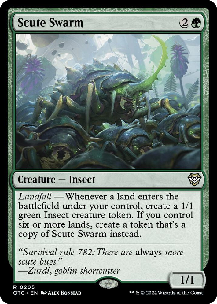 0205 Scute Swarm R Commander: Outlaws of Thunder Junction