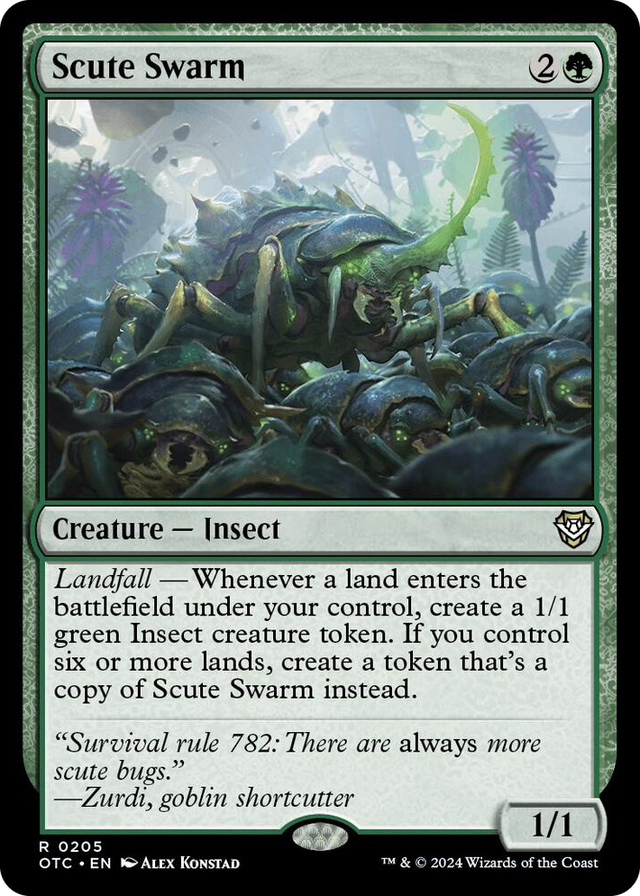 0205 Scute Swarm R Commander: Outlaws of Thunder Junction