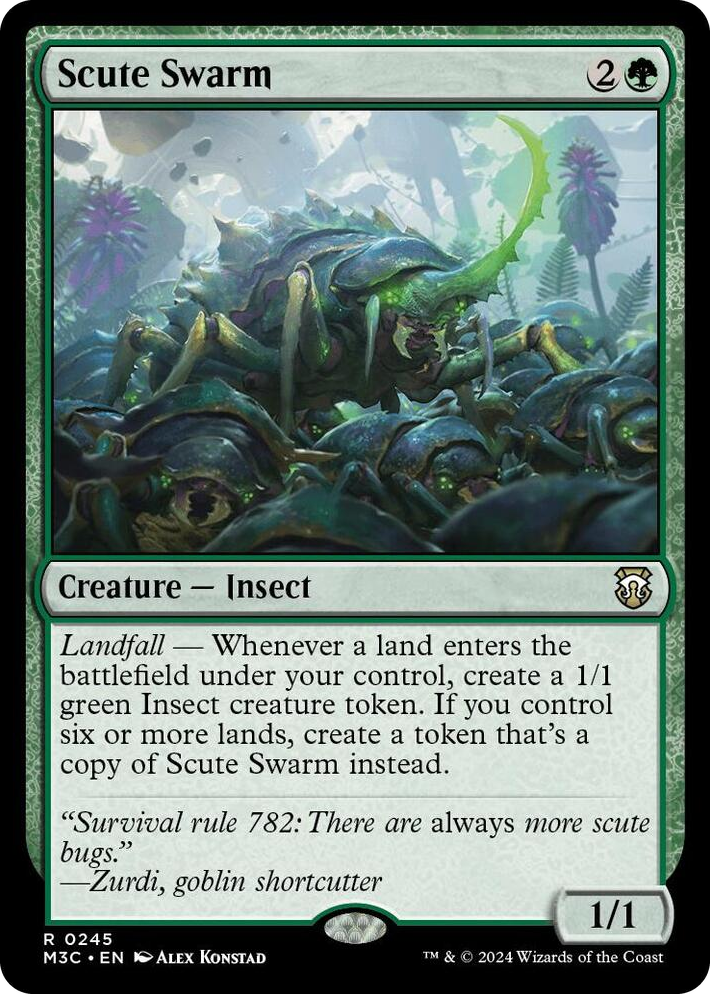 0245 Scute Swarm R Commander: Modern Horizons 3