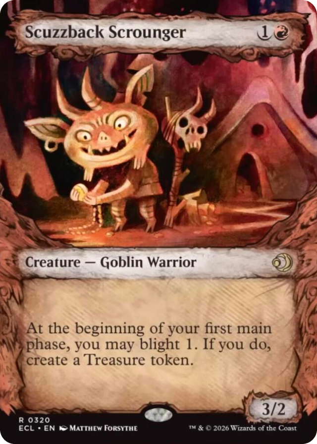 0320 Scuzzback Scrounger (Showcase) R Lorwyn Eclipsed