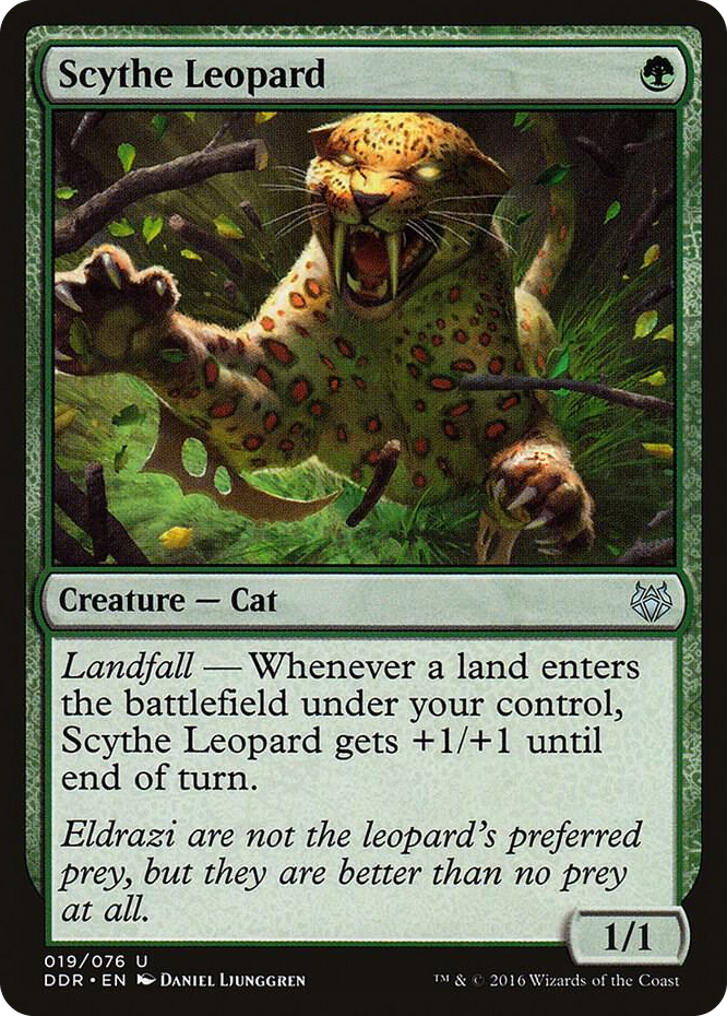 Scythe Leopard #19 U - Duel Decks: Nissa vs. Ob Nixilis Pokemon card