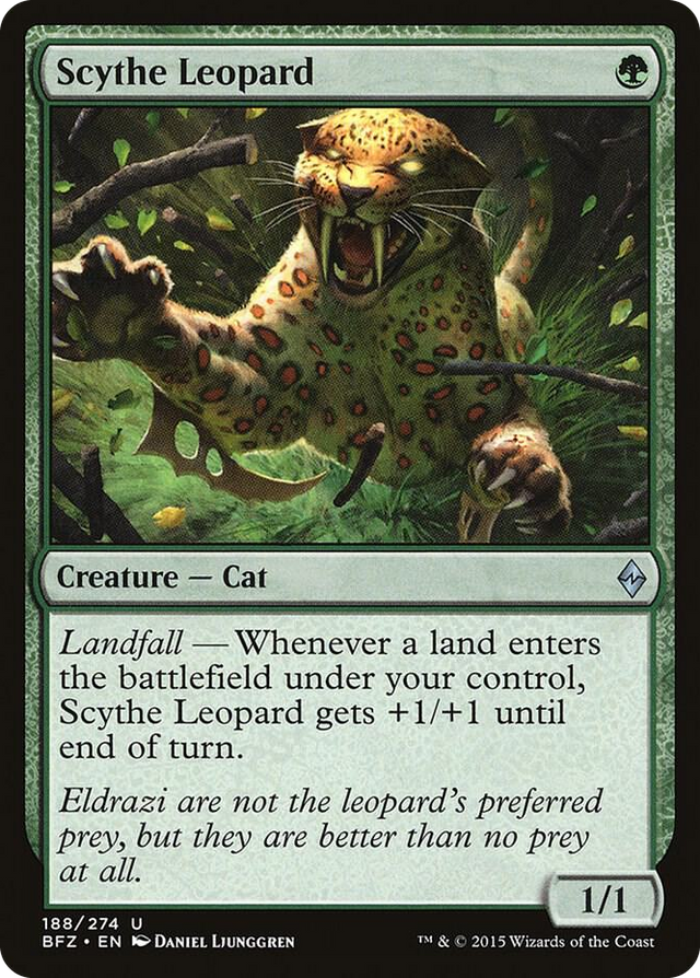 0188 Scythe Leopard U Battle for Zendikar