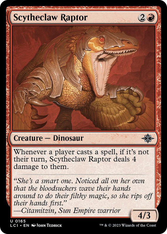 0165 Scytheclaw Raptor U The Lost Caverns of Ixalan