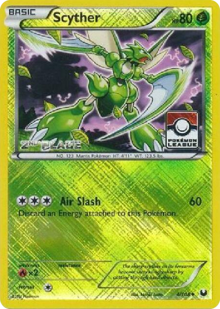 0004 Scyther - 4/108 (Pokemon League) [2nd Place] Promo League & Championship Cards