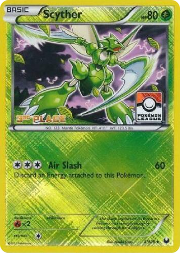 0004 Scyther - 4/108 (Pokemon League) [3rd Place] Promo League & Championship Cards