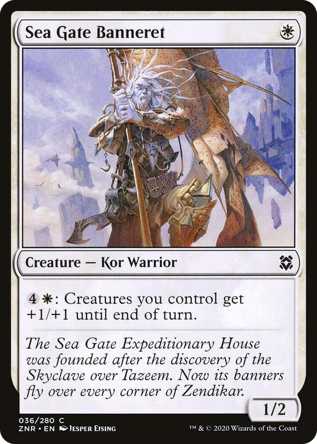 0036 Sea Gate Banneret C Zendikar Rising