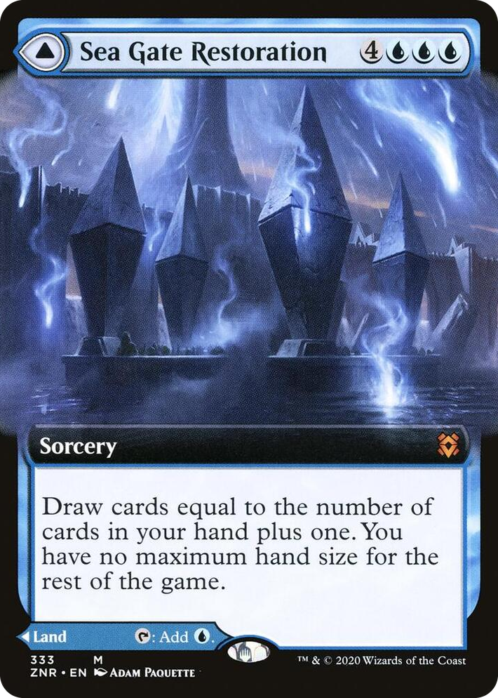 0333 Sea Gate Restoration (Extended Art) M Zendikar Rising