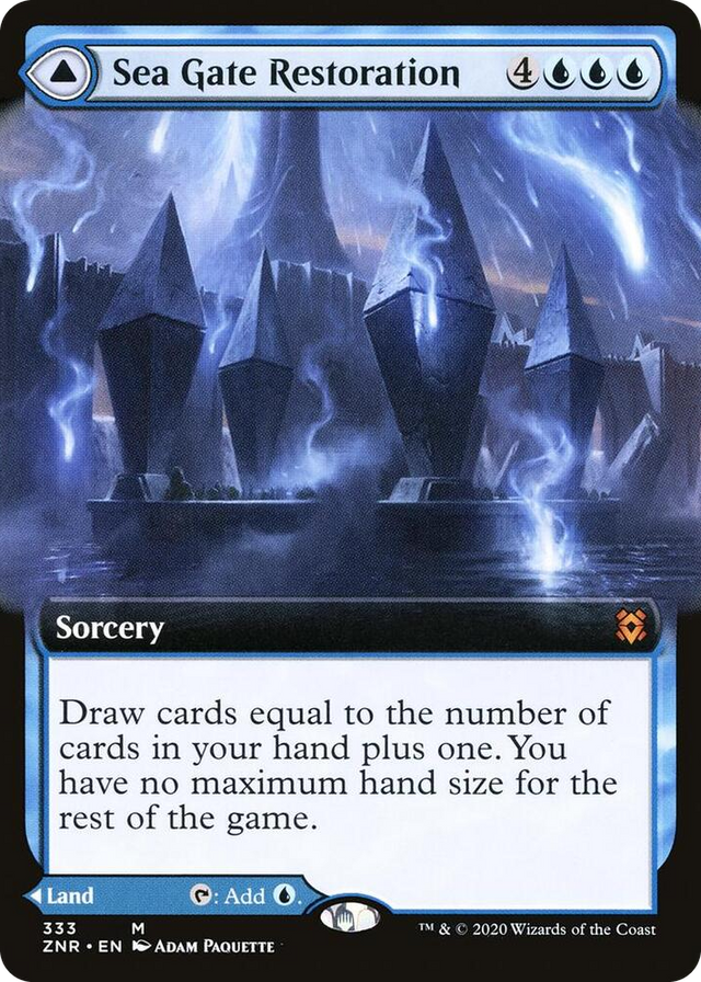 0333 Sea Gate Restoration (Extended Art) M Zendikar Rising