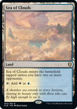 Sea of Clouds #360 R - Commander Legends: Battle for Baldur's Gate Pokemon card