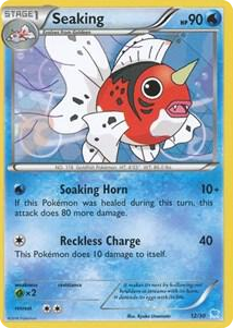 0012 Seaking (12) Common XY Trainer Kit: Pikachu Libre & Suicune