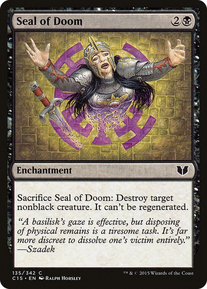 Seal of Doom #135 C - Commander 2015 Pokemon card
