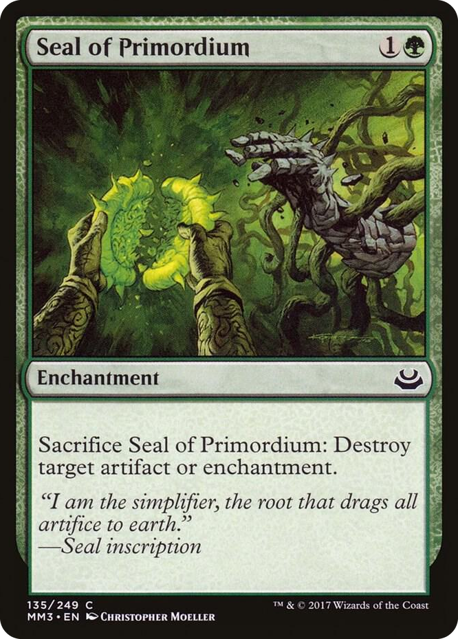 Seal of Primordium #135 C - Modern Masters 2017 Pokemon card