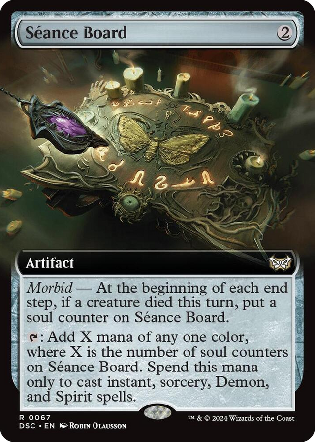 0067 Seance Board (Extended Art) R Commander: Duskmourn: House of Horror