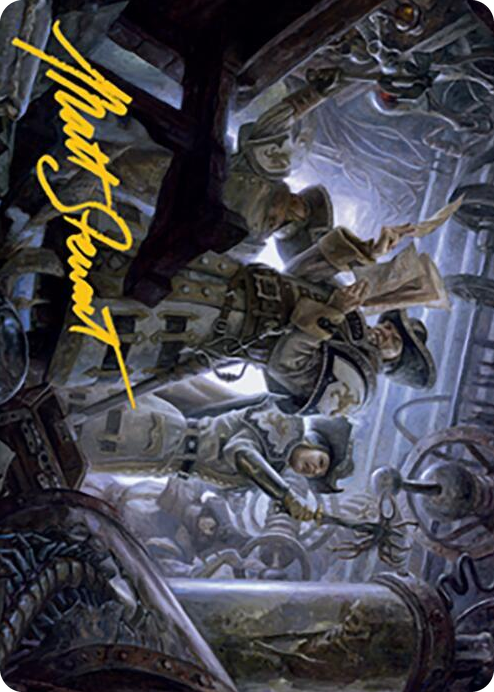 0007 Search the Premises Art Card (Gold-Stamped Signature) S Art Series: Modern Horizons 2