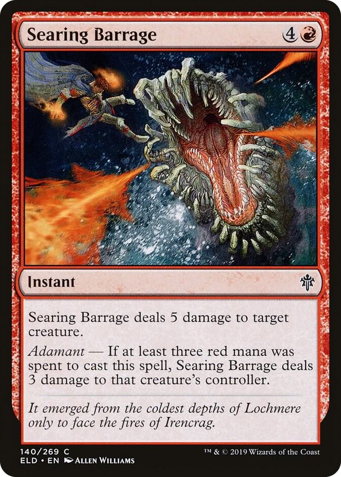 0140 Searing Barrage C Throne of Eldraine