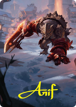 0039 Searslicer Goblin Art Card (39/54) (Gold-Stamped Signature) S Art Series: Foundations