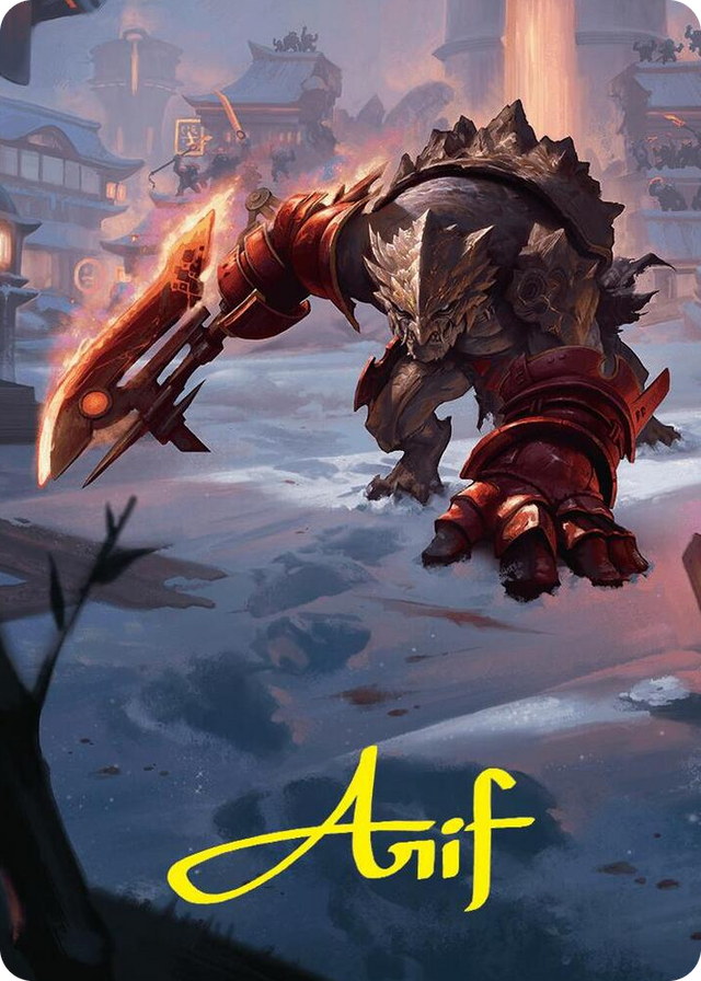 0039 Searslicer Goblin Art Card (39/54) (Gold-Stamped Signature) S Art Series: Foundations