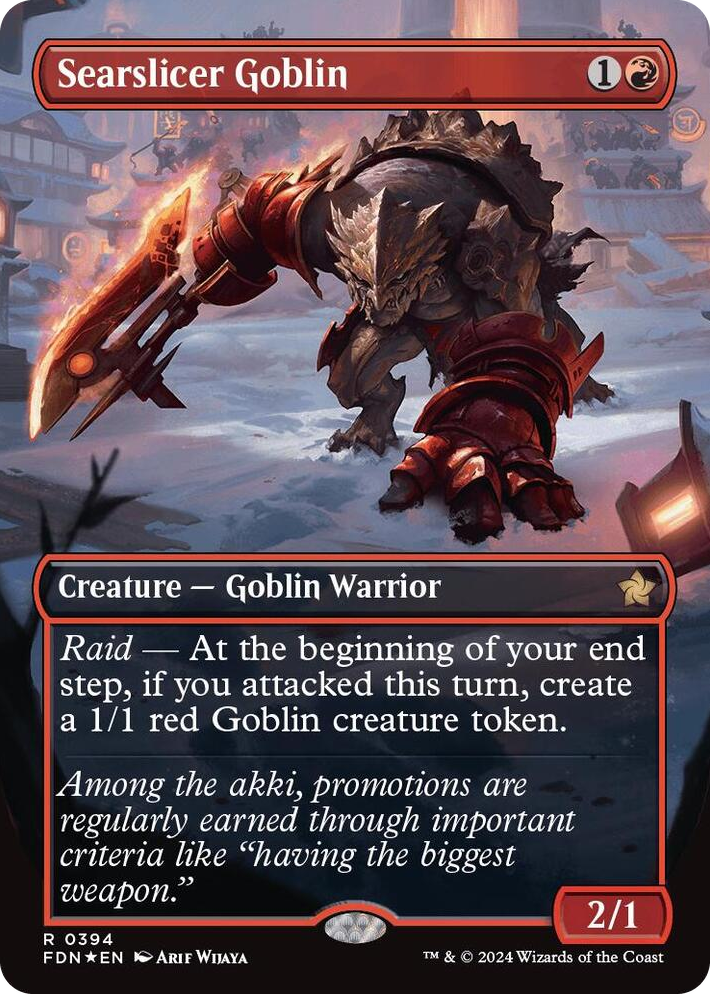 0394 Searslicer Goblin (Borderless) (Mana Foil) R Foundations