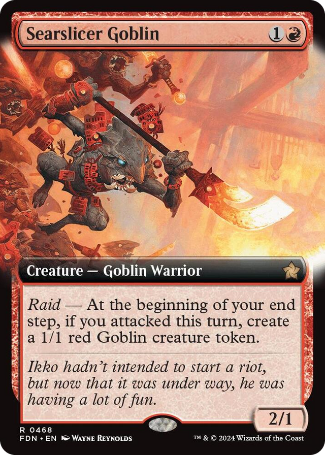 0468 Searslicer Goblin (Extended Art) R Foundations