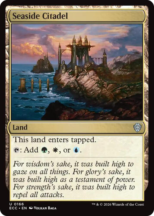 0166 Seaside Citadel U Commander: Lorwyn Eclipsed