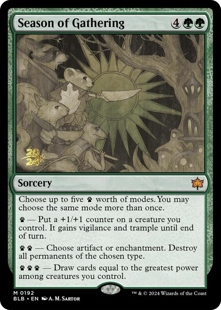 0192 Season of Gathering M Prerelease Cards