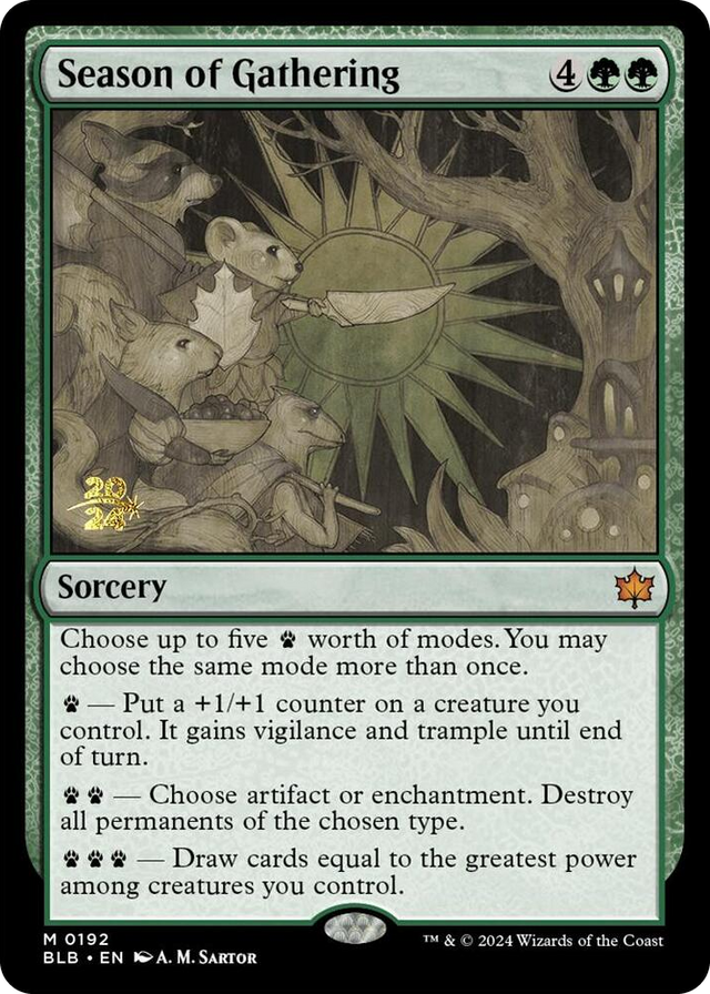 0192 Season of Gathering M Prerelease Cards