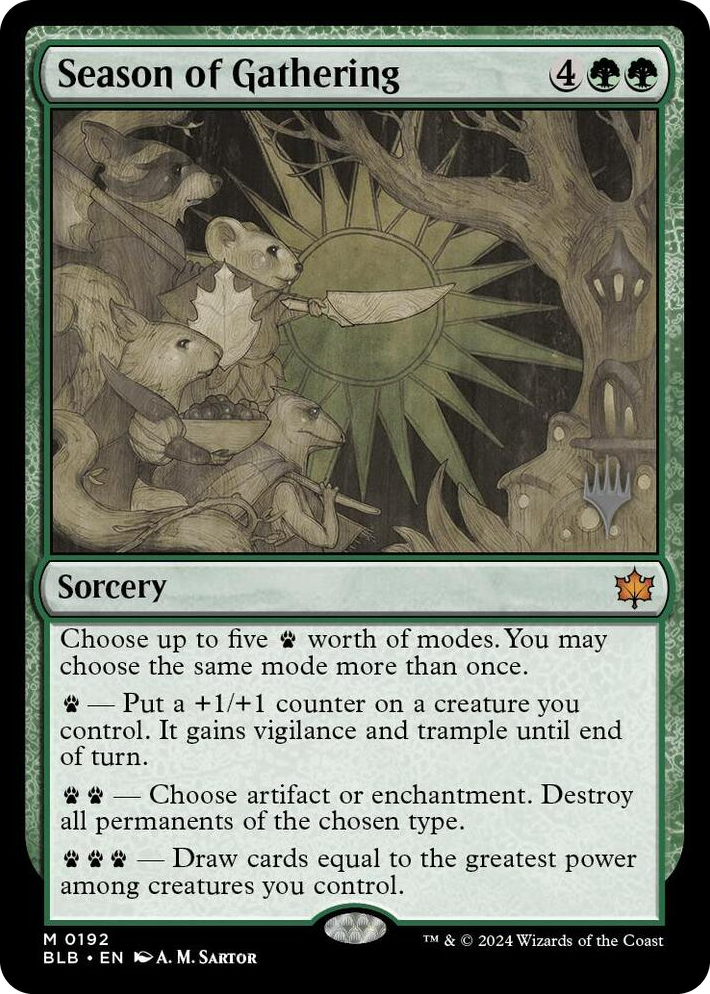 0192 Season of Gathering M Promo Pack: Bloomburrow