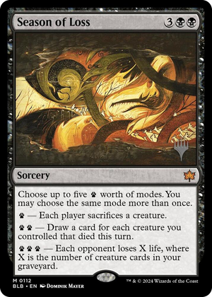 0112 Season of Loss M Promo Pack: Bloomburrow