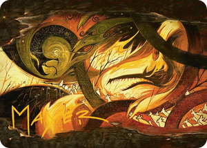 0017 Season of Loss Art Card (Gold-Stamped Signature) S Art Series: Bloomburrow