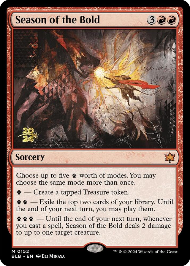 0152 Season of the Bold M Prerelease Cards